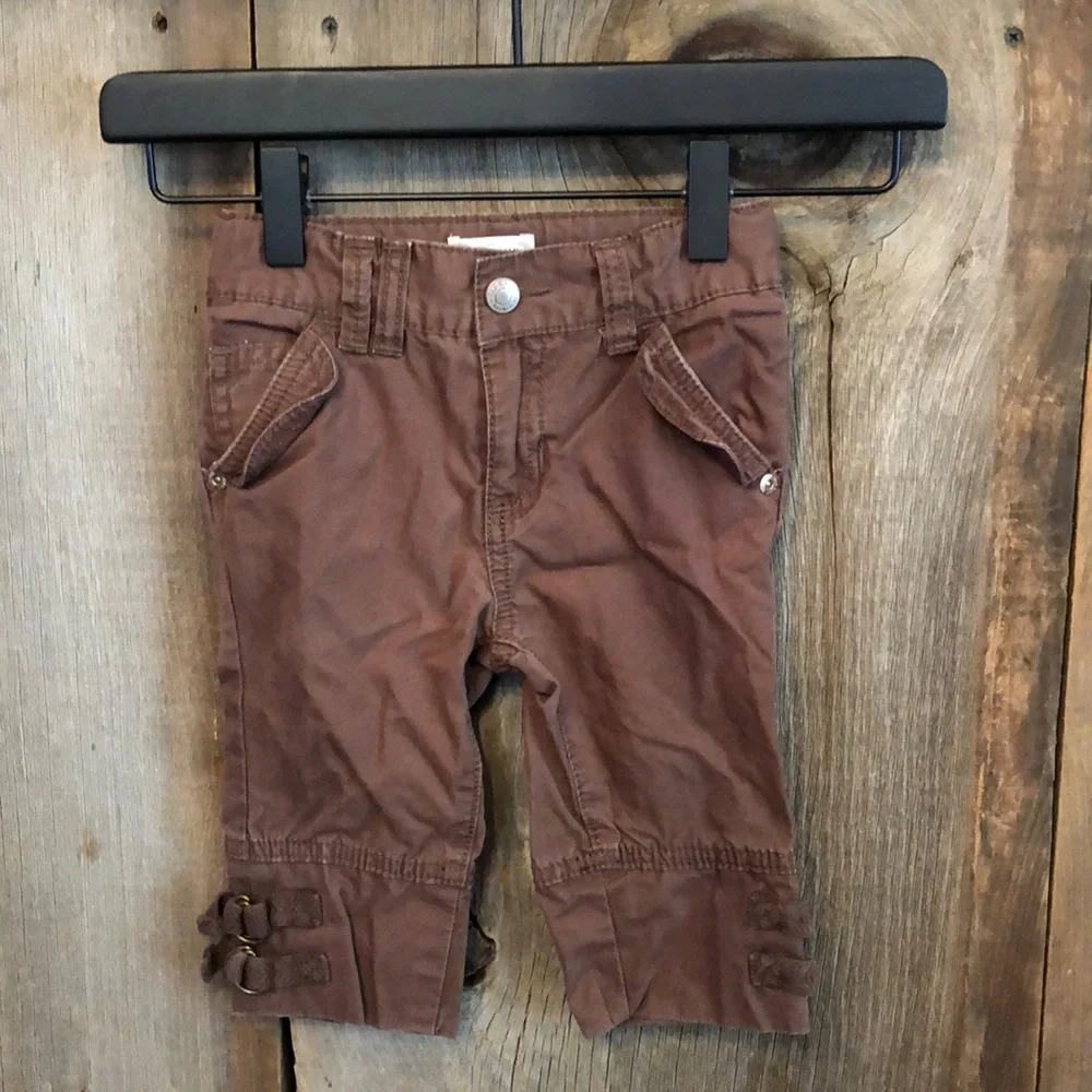 Old Navy Brown 5 Pocket Crop Utility Pants Size 2T